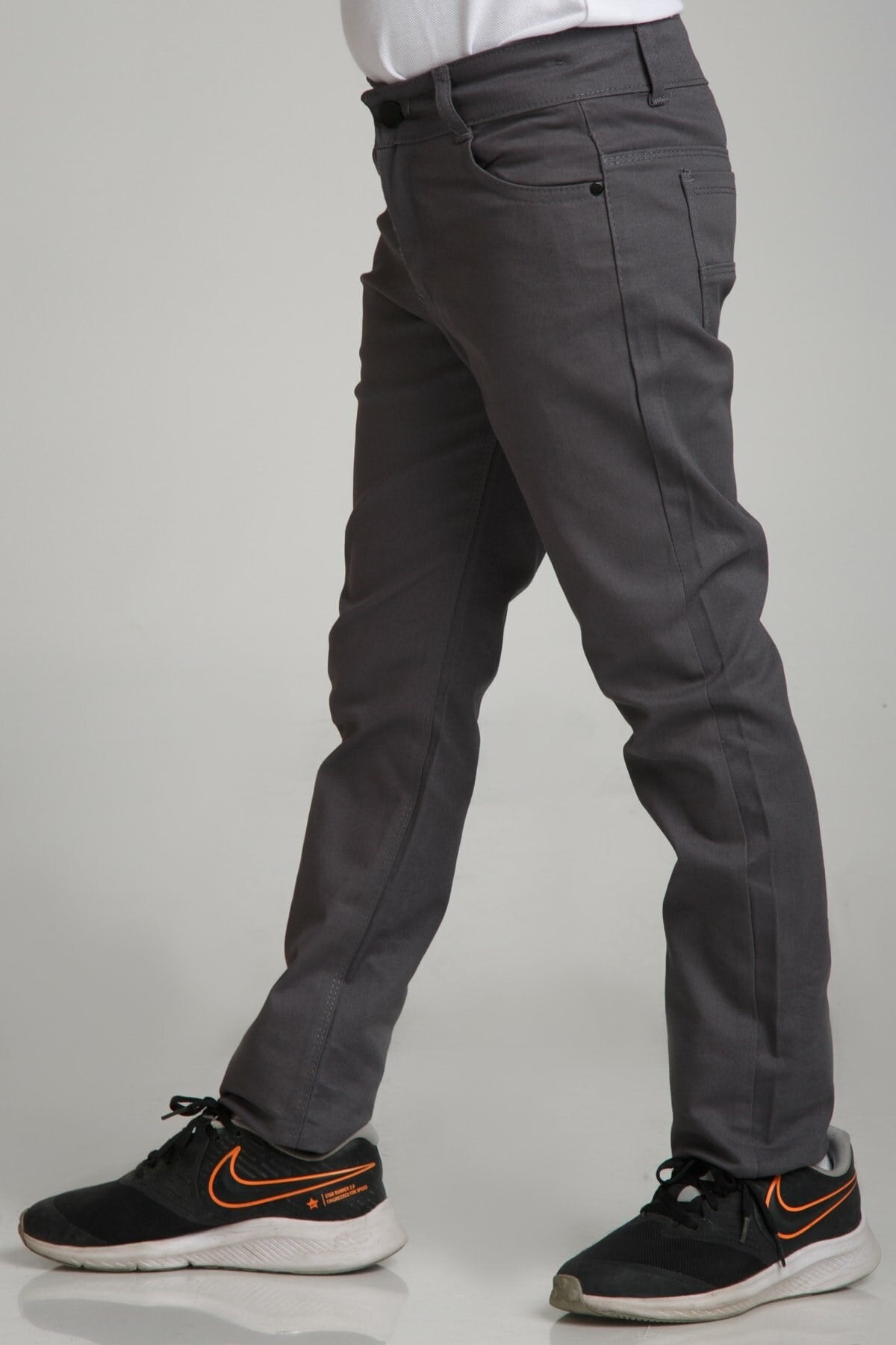 UNISEX SPOR MODEL GRİ CANVAS PANTOLON