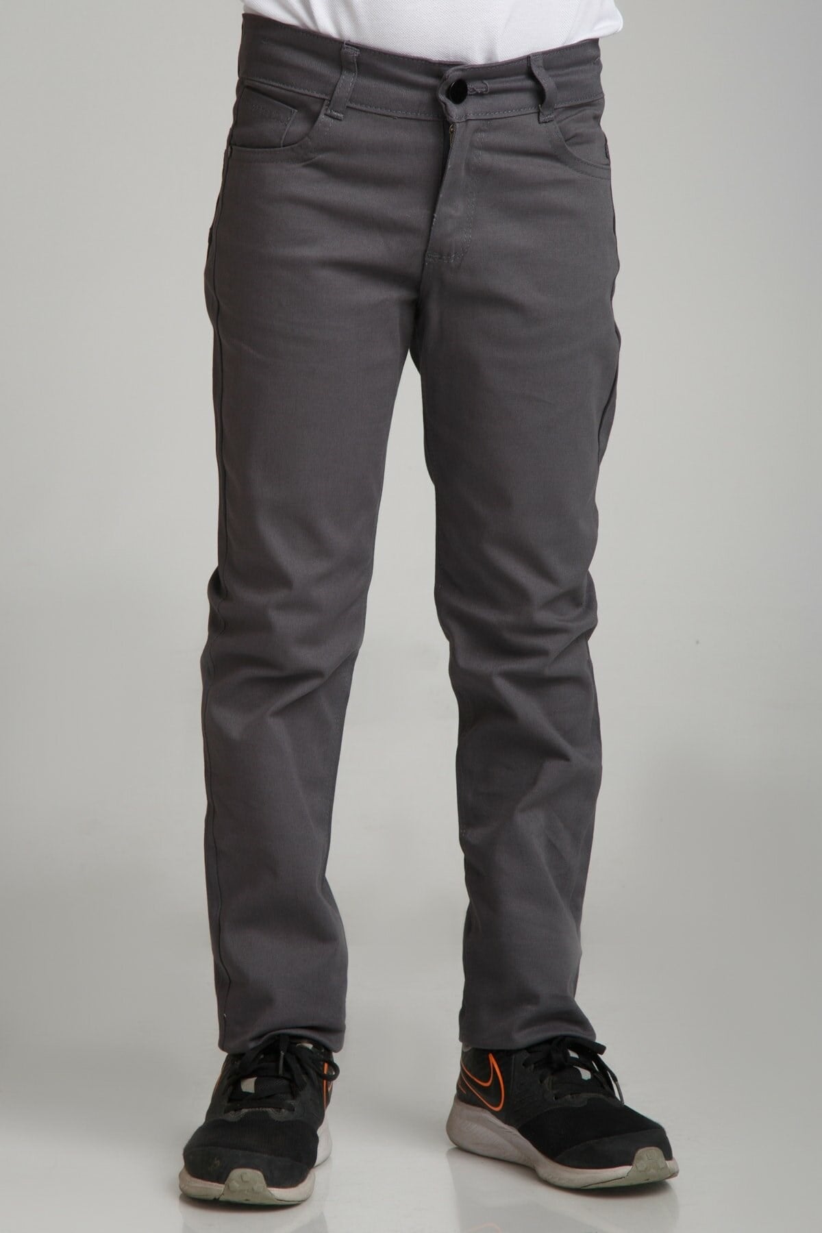 UNISEX SPOR MODEL GRİ CANVAS PANTOLON