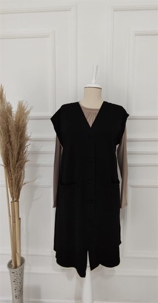 ANNE UZUN İNCE PENYE YELEK