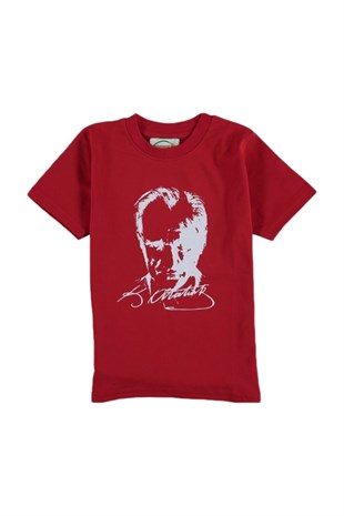 Atatürk Baskılı Imzalı Tişörtler (5-12 Yaş)