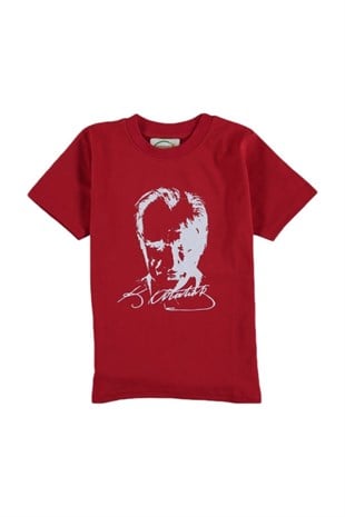 Atatürk Baskılı Imzalı Tişörtler (5-12 Yaş)
