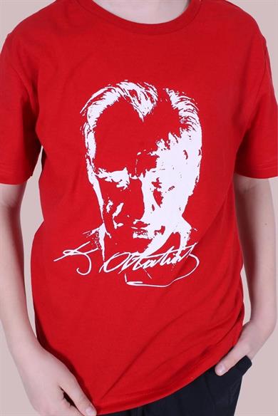 Atatürk İmzalı Baskılı Unisex Tişört