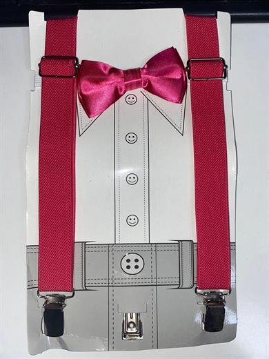 Çocuk Ayarlamalı Askı Ve Papyon Takım Seti