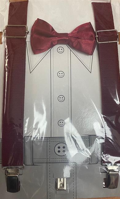 Çocuk Ayarlamalı Askı Ve Papyon Takım Seti