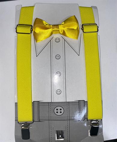 Çocuk Ayarlamalı Askı Ve Papyon Takım Seti