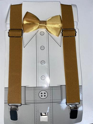 Çocuk Ayarlamalı Askı Ve Papyon Takım Seti