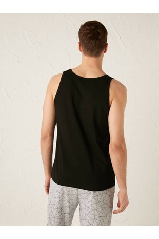 ERKEK 2LI PAKET DÜZ ASKILI PAMUKLU GRİ ATLET