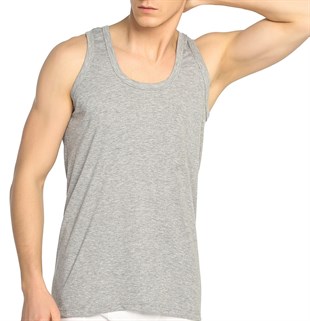 ERKEK 6LI PAKET GRİ ATLET