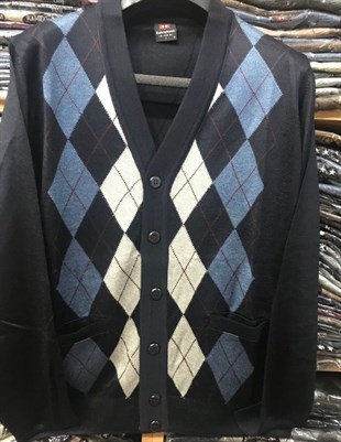 ERKEK BABA DESENLİ İNCE TRİKO HIRKA