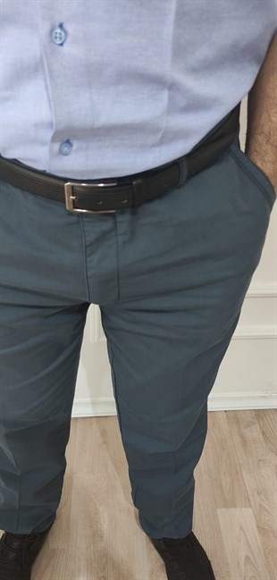 Erkek Büyük Beden Rahat Kesim Keten Pantolon