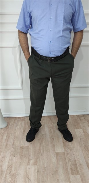 Erkek Büyük Beden Rahat Kesim Keten Pantolon