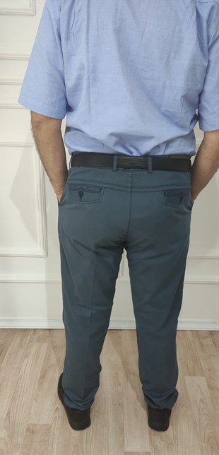 Erkek Büyük Beden Rahat Kesim Keten Pantolon