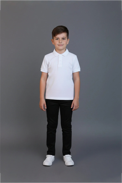 Erkek Çocuk Beli İçten Ayarlamalı Siyah Keten Pantolon 23 Nisan 29 Ekim 10 Kasım Gösteri Kıyafeti