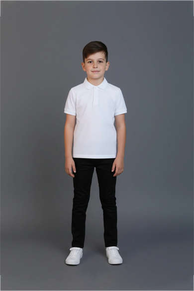 Erkek Çocuk Beli İçten Ayarlamalı Siyah Keten Pantolon 23 Nisan 29 Ekim 10 Kasım Gösteri Kıyafeti