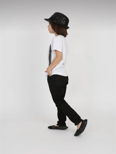 ERKEK ÇOCUK PAPYON DESENLİ T-SHIRT  KETEN PANTOLON TAKIM 23 NİSAN 29 EKİM