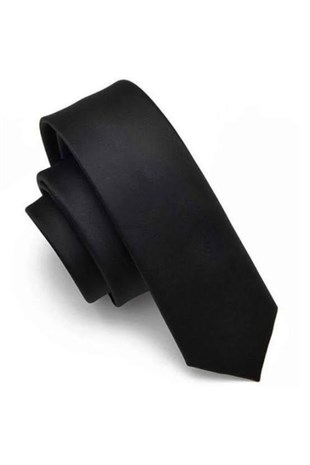ERKEK DÜZ SİYAH KRAVAT