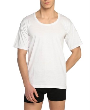 ERKEK KISA KOL BEYAZ 6LI FANİLA ATLET