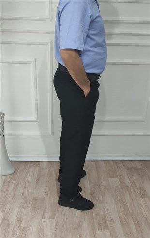 Erkek Klasik Kesim Pileli Kumaş Pantolon