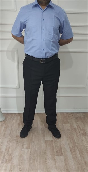 Erkek Klasik Kesim Pileli Kumaş Pantolon