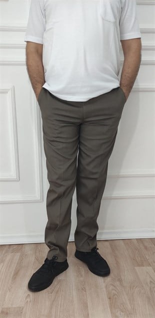 Erkek Klasik Rahat Kalıp Keten Pantolon