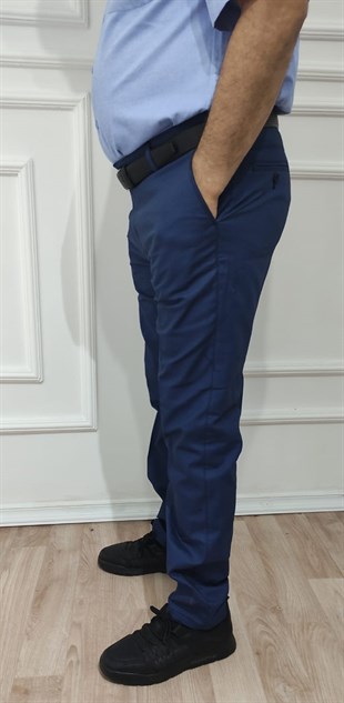 Erkek Klasik Rahat Kalıp Keten Pantolon