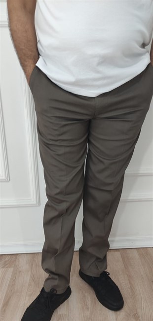 Erkek Klasik Rahat Kalıp Keten Pantolon