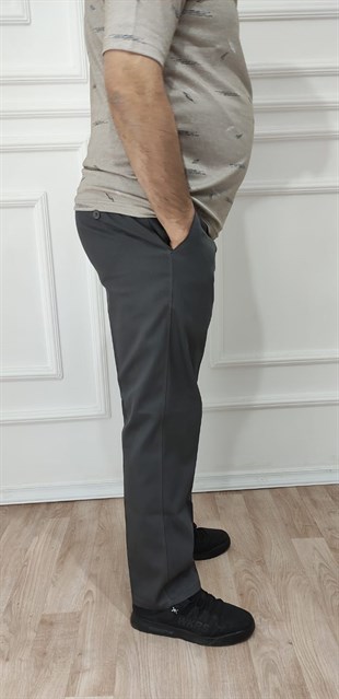 Erkek Klasik Rahat Kalıp Keten Pantolon