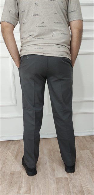 Erkek Klasik Rahat Kalıp Keten Pantolon