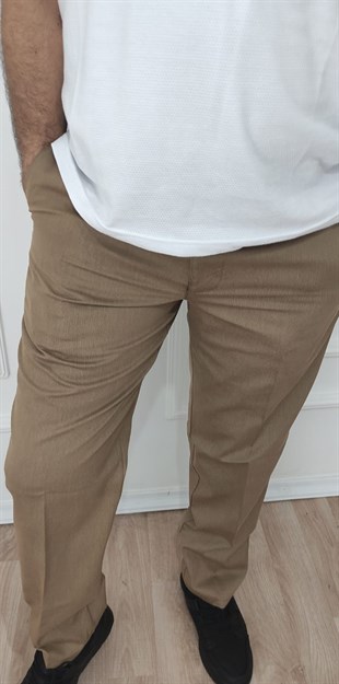 Erkek Klasik Rahat Kalıp Keten Pantolon