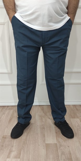 Erkek Klasik Rahat Kalıp Keten Pantolon