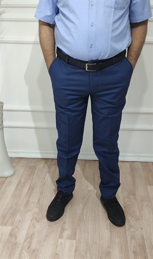 Erkek Klasik Rahat Kalıp Keten Pantolon