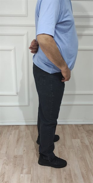 ERKEK KLASİK RAHAT KESİM KOT PANTOLON