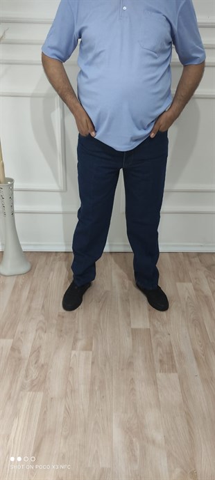 ERKEK KLASİK RAHAT KESİM KOT PANTOLON