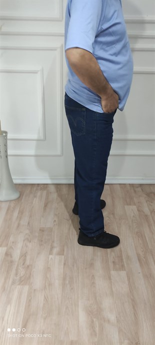 ERKEK KLASİK RAHAT KESİM KOT PANTOLON