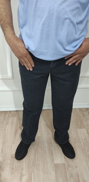 ERKEK KLASİK RAHAT KESİM KOT PANTOLON