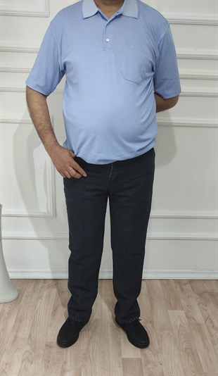 ERKEK KLASİK RAHAT KESİM KOT PANTOLON