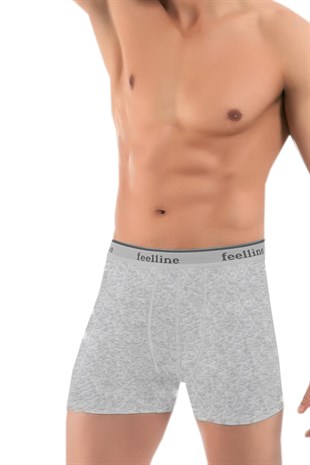 ERKEK LİKRALI 6LI GRİ BOXER