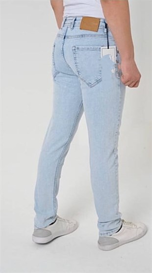 ERKEK SLİM FİT LİKRALI JEAN PANTOLON