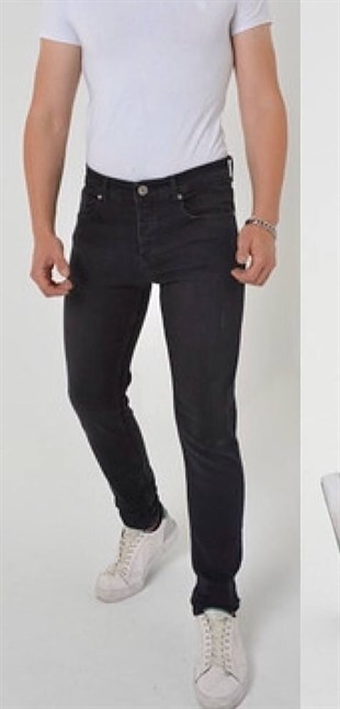 ERKEK SLİM FİT LİKRALI JEAN PANTOLON