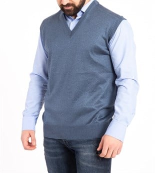 ERKEK V YAKA İNCE TRİKO SÜVETER