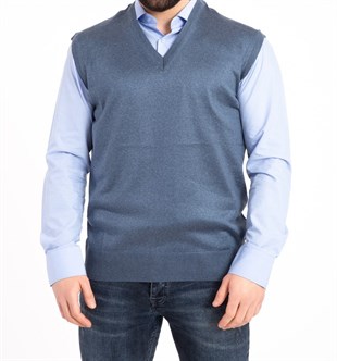 ERKEK V YAKA İNCE TRİKO SÜVETER