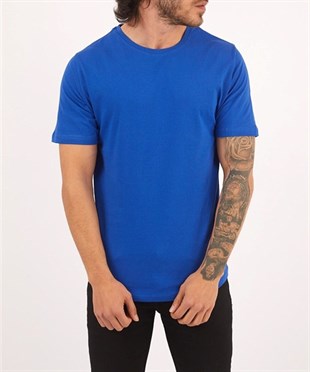 Erkek Yuvarlak Bisiklet Yaka Rahat Comfort Kalıp Penye Tişört