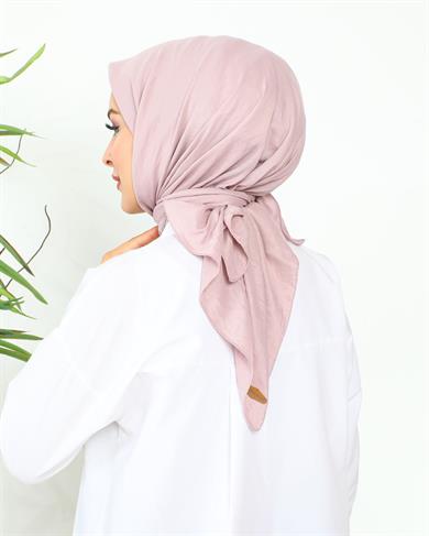 Kadın Anne Comfort Pamuklu Düz Pembe Eşarp
