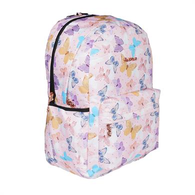 Kadın Desenli Çok Gözlü Desenli Günlük Model Kullanışlı Sırt Çantası