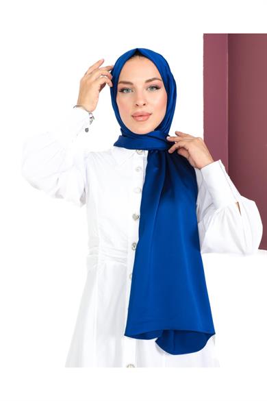 Kumsal Şal Saks Mavisi 