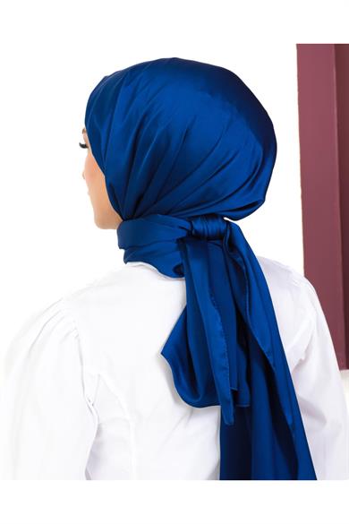 Kumsal Şal Saks Mavisi 