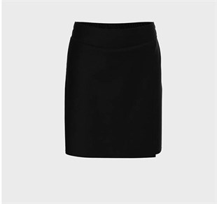 KIZ ÇOCUK BELİ LASTİKLİ SPOR MODEL OKUL KANVARS KETEN ŞORT ETEK