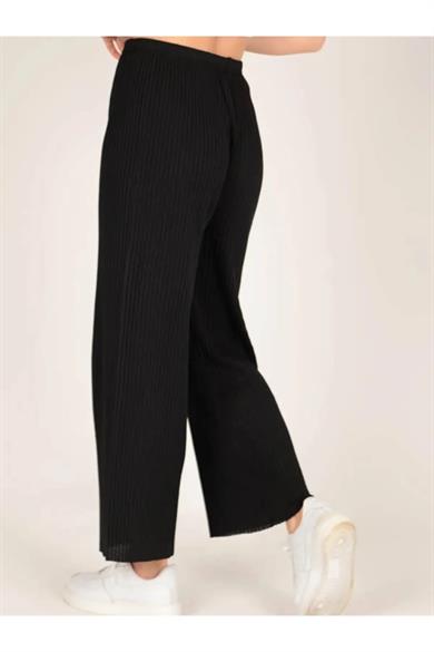 Likralı Bol Paça Rahat Kadın Pijama Altı Tek Alt