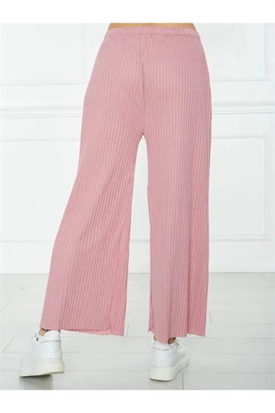 Likralı Bol Paça Rahat Kadın Pijama Altı Tek Alt