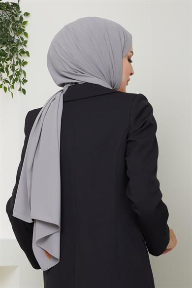 Medine İpeği Gri Şal 